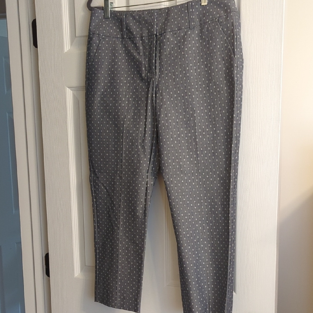 Ann Taylor Blue Patterned Pants